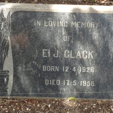 CLACK E.J. 1926-1956