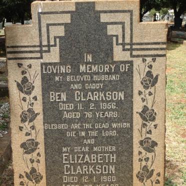 CLARKSON Ben -1956 &amp; Elizabeth -1960