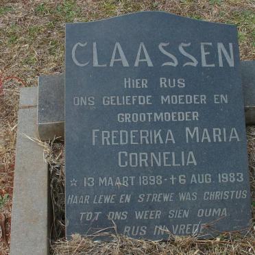 CLAASSEN Frederika Maria Cornelia 1898-1983