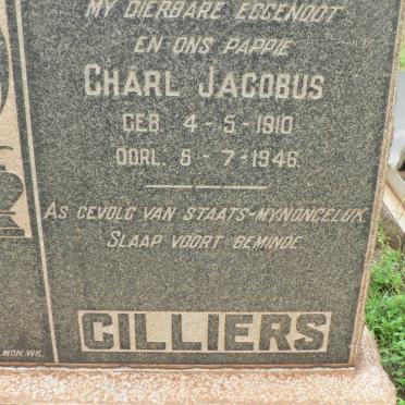 CILLIERS Charl Jacobus 1910-1946