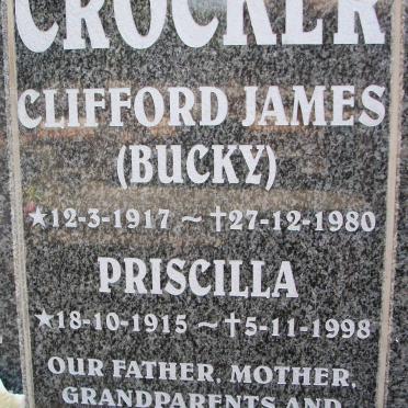 CROCKER Clifford James 1917-1980 &amp; Priscilla 1915-1998