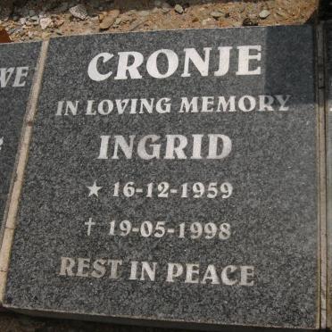 CRONJE Ingrid 1959-1998