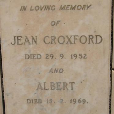 CROXFORD Albert -1969 &amp; Jean -1952