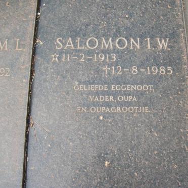 CRONJE Salomon I.W. 1913-1985