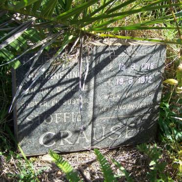 CRAUSE Stoffie 1916-1972