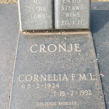 CRONJE Cornelia F.M.L. 1924-1992