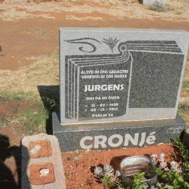 CRONJE Jurgens 1938-2012