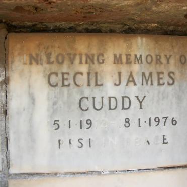 CUDDY Cecil James 1912-1976
