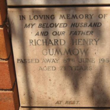 CUMMOW Richard Hendry -1954