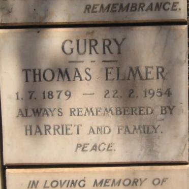 CURRY Thomas Elmer 1879-1954