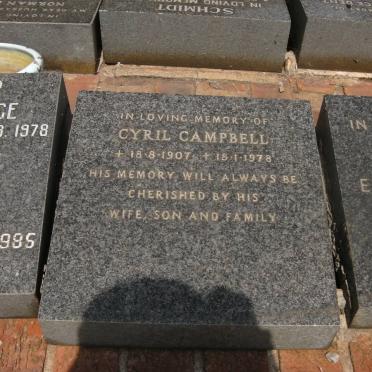 CAMPBELL Cyril 1907-1978