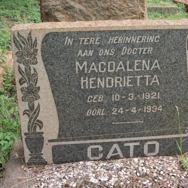 CATO Magdalena Hendrietta 1921-1934