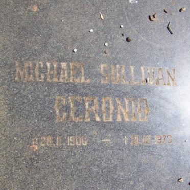 CERONIO Michael Sullivan 1906-1973