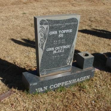 COPPENHAGEN G., van 1953-2004 &amp; S.J.C. 1957-