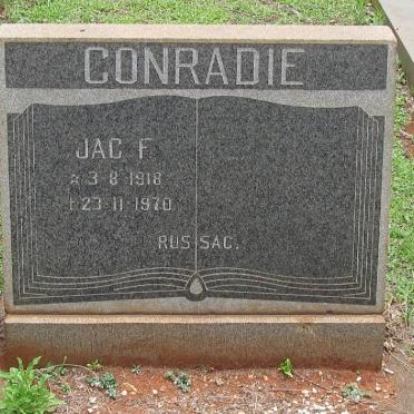 CONRADIE Jac F. 1918-1970