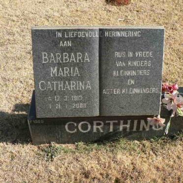 CORTHING Barbara Maria Catharina 1913-2000