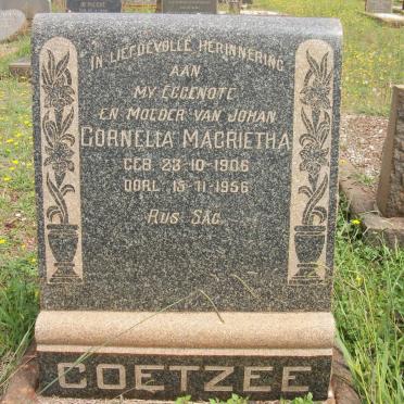 COETZEE Cornelia Magrietha 1906-1956