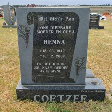 COETZEE Henna 1942-2002