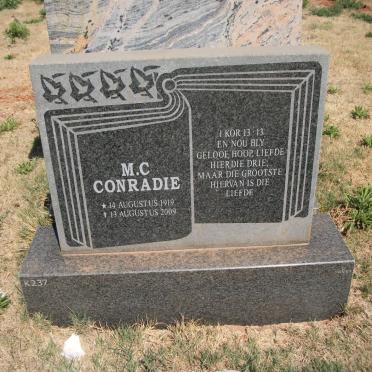 CONRADIE M.C. 1919-2009
