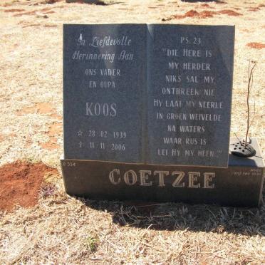 COETZEE Koos 1939-2006