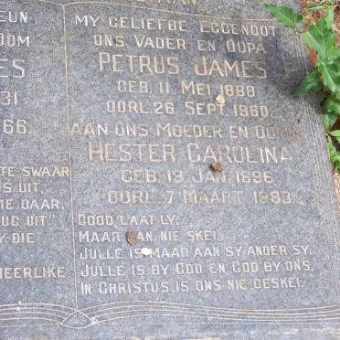 CORBETT Petrus James 1888-1960 &amp; Hester Carolina 1896-1983 :: CORBETT Peter James 1931-1966