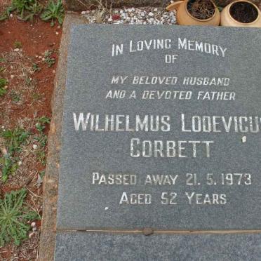 CORBETT Moonyean Caroline 1943-1950 :: CORBETT Wilhelmus Lodevicus -1973 :: CORBETT Maria Petronella 1922-2000