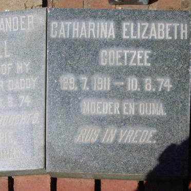 COETZEE Catharina Elizabeth 1911-1974