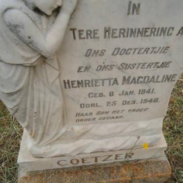 COETZER Henrietta Magdaline 1941-1946