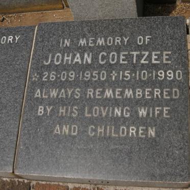 COETZEE Johan 1950-1990