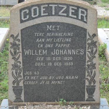COETZER Willem Johannes 1920-1959