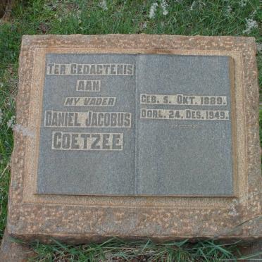 COETZEE Daniel Jacobus 1889-1949