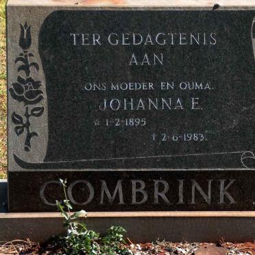 COMBRINCK Johanna E. 1895-1983