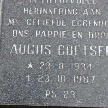 COETSER Augus 1934-1997