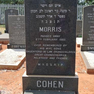 COHEN Morris -1982
