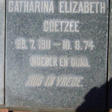 COETZEE Catharina Elizabeth 1911-1974