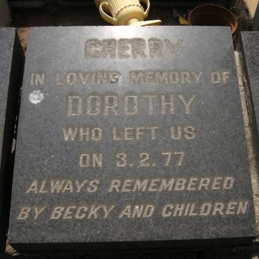 CHERRY Dorothy -1977