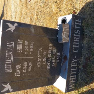 CHRISTIE Frank 1948-2004, Whitley &amp; Shirley 1947-2011