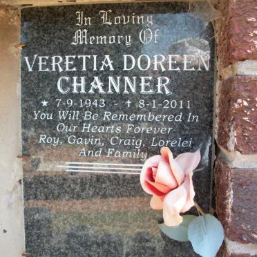 CHANNER Veretia Doreen 1943-2011