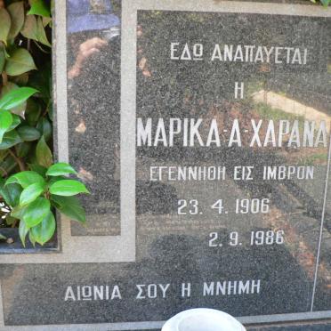 CHARANA Marika A. 1906-1986