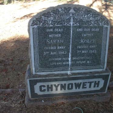 CHYNOWETH Joseph -1949 &amp; Sarah -1943