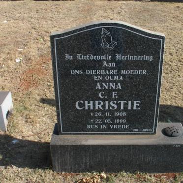 CHRISTIE Anna C.F. 1908-1999