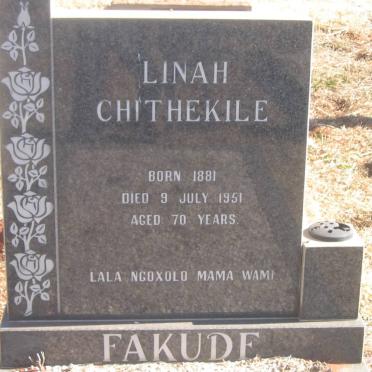 CHITHEKILE Linah 1881-1951