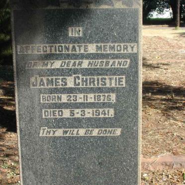 CHRISTIE James 1876-1941