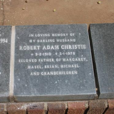 CHRISTIE Robert Adam 1910-1978