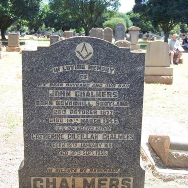 CHALMERS John 1877-1946 &amp; Catherine Gilfillan 1881-1958