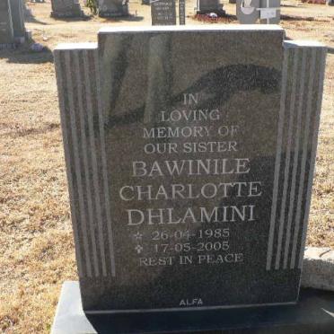 DHLAMINI Bawinile Charlotte 1985-2005