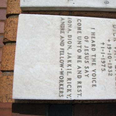 DALEN Dick, van 1932-1975