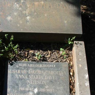 DAVEL Louisa Sophia nee VAN NIEKERK 1920 :: NEILSON Susarah Jacoba Carolina Anna Maria nee DAVEL 1919-2002