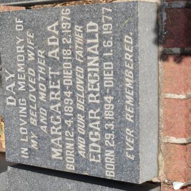 DAY Edgar Reginald 1894-1977 &amp; Margaret Ada 1894-1976