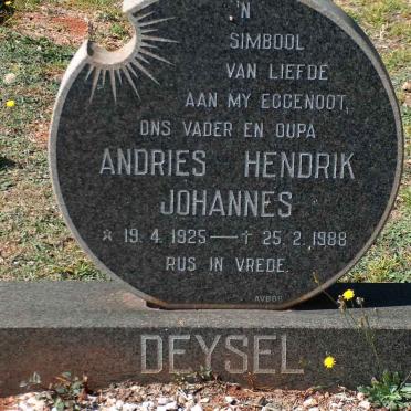 DEYSEL Andries Hendrik 1925-1988